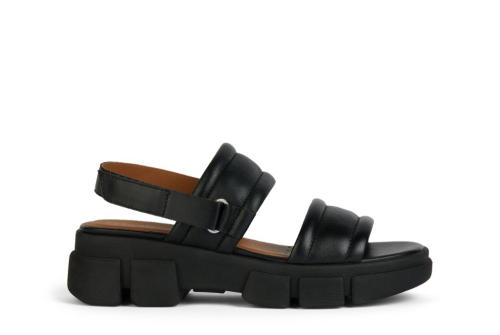 An image of Geox 'Lisbona' chunky sandal - black