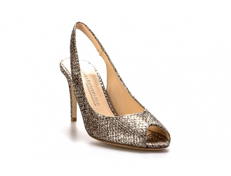 An image of K & S '88220' Slingback court - gold SALE