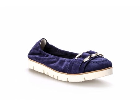 An image of K & S '91370' Chunky suede loafer - royal blue SALE