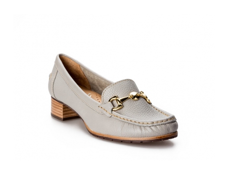 An image of Capollini 'Clara' grey loafer SALE