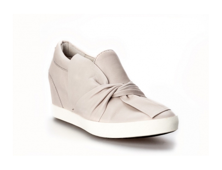 An image of K & S '49070' Bow Wedge Trainer - Cement Beige SALE