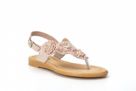 An image of Adesso 'Rose' flat sandal - rose SALE