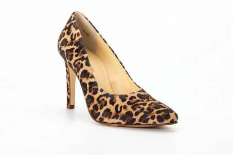 An image of Paul Green '3591' Court Shoe - Leopard - SALE