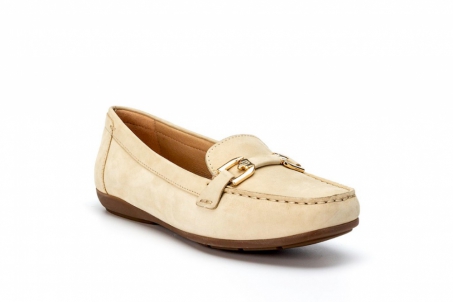 An image of Geox 'Annytah' Moccasins - Taupe SALE