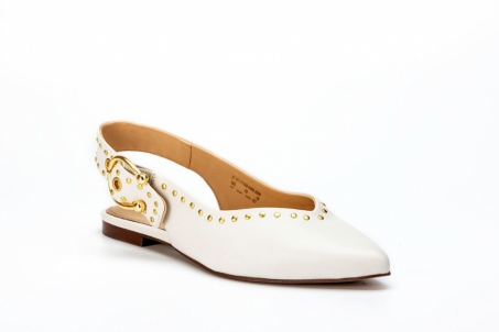 An image of Bugatti 'Tabea' pointed pump - white SALE- Sold Out