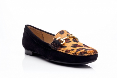 An image of Capollini 'Alexandra' loafer - leopard SALE