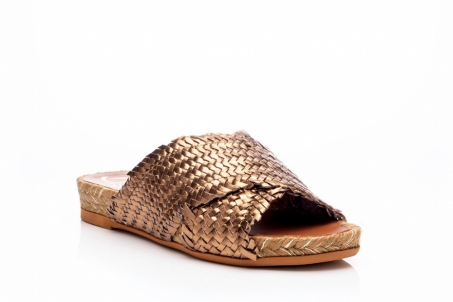 An image of Kanna 'K2527' espadrille - bronze - SALE