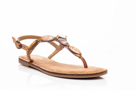 An image of Capollini 'Fayth' sandal - bronze SALE