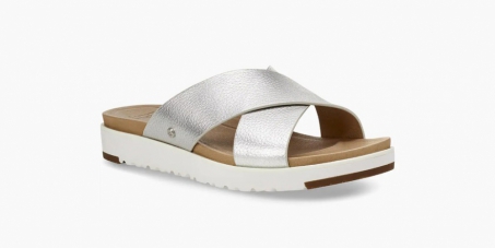 An image of UGG 'Kari' sandal - silver - SALE