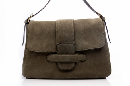 An image of Abro '028914' shoulder bag - olive SALE - Sold