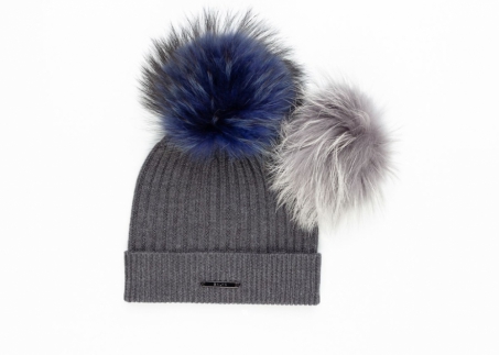 An image of BKLYN 'Selection 8' knitted hat with pom SOLD