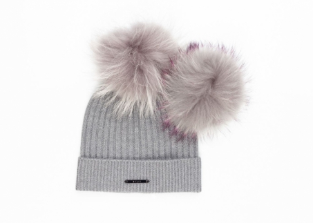 An image of BKLYN 'Selection 9' knitted hat with pom SOLD