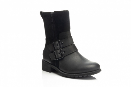 An image of UGG 'Wilde' leather boot - black SALE