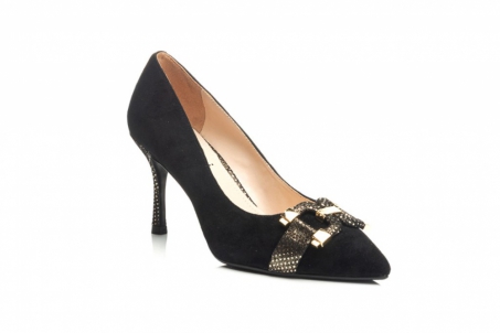 An image of Capollini 'Rhea'  court shoe - black SALE