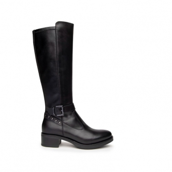 An image of Nero Giardini 'Vitello' long boot - black SALE