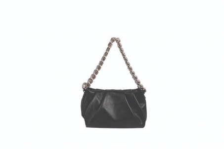 An image of Abro '029526-59-18' leather shoulder bag - black -Sold