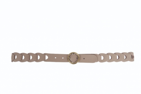 An image of Abro '005991-46-14' leather belt - slate - SALE