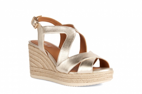 An image of Geox 'Ponza' sandal - gold - SALE