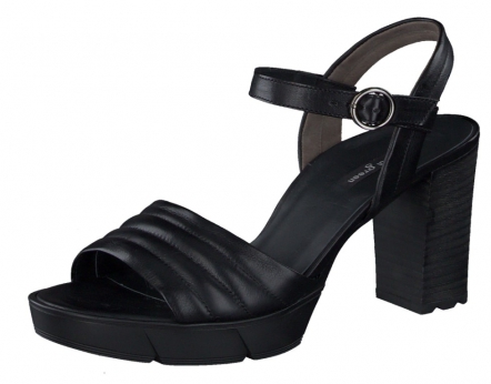 An image of Paul Green '7928' sandal - black - Sale