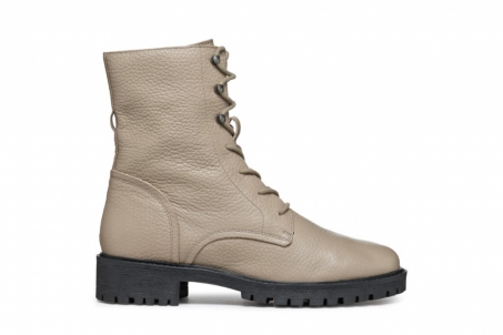 An image of GEOX 'Hoara' lace up boot - taupe-SALE