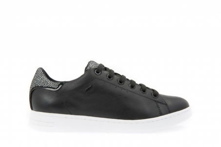 An image of Geox 'Jaysen' trainer - black-SALE