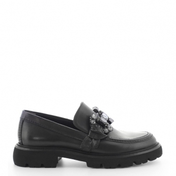 An image of K & S '32510' loafer - black-SALE