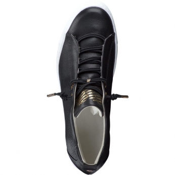 An image of Paul Green '5017' leather sneaker - black