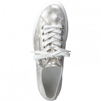 An image of Paul Green '5206' sneaker - metallic silver 
