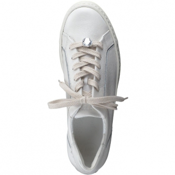 An image of Paul Green '5296' leather sneaker - Ivory