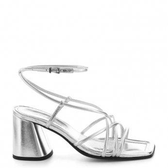 An image of K & S '76120' Julie strappy sandal - silver