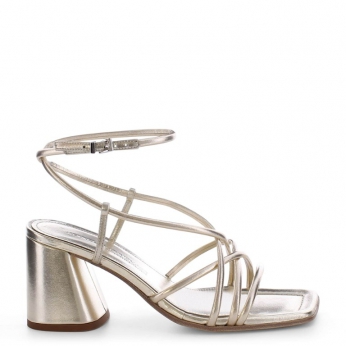 An image of K & S '76120' Julie strappy sandal - soft gold