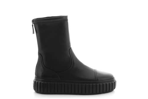 An image of K & S '25060' leather ankle boot - black - SALE
