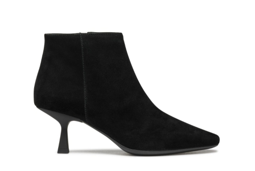 An image of Geox 'Giselda' suede ankle boot - black - SALE