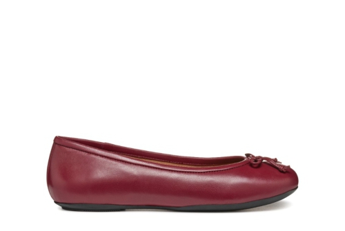 An image of Geox 'Palmaria' ballet pump - burgundy - SALE