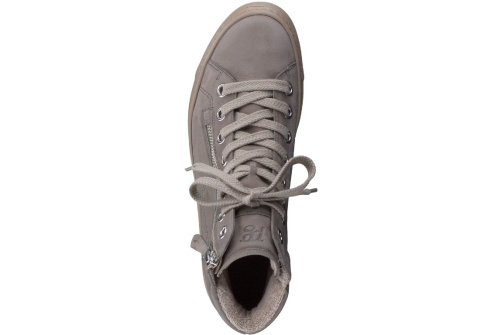 An image of Paul Green '4024' high top trainer - taupe 