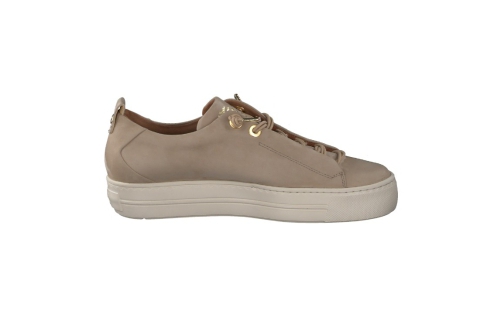 An image of Paul Green '5017 Nubuck sneaker - beige 