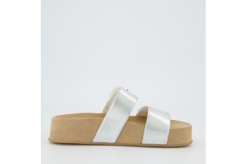 An image of Paul Green '6157' sandal - metallic silver