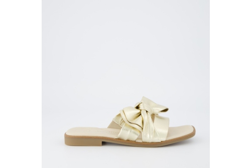 An image of Paul Green '6132' bow sandal - soft gold