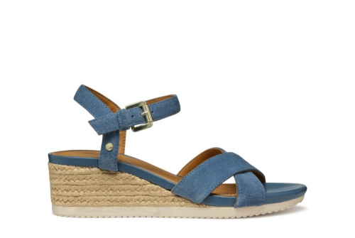 An image of Geox 'Ischia' wedge sandal - avio