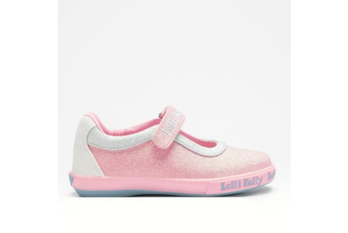 An image of Lelly Kelly 'LKEA4148' girls pumps - rosa