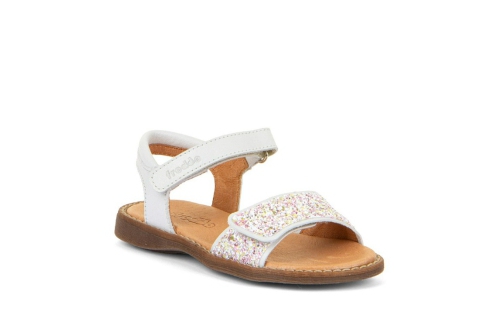 An image of Froddo 'Lore Sparkle' girls sandal - white
