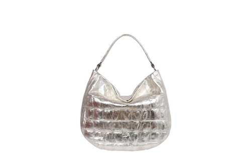An image of Abro '031753' Mia leather hobo - white gold SOLD