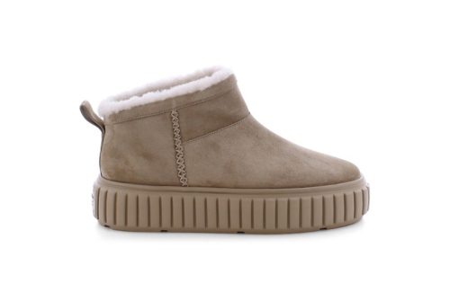 An image of K & S '25260' short suede ankle boot - beige - SALE