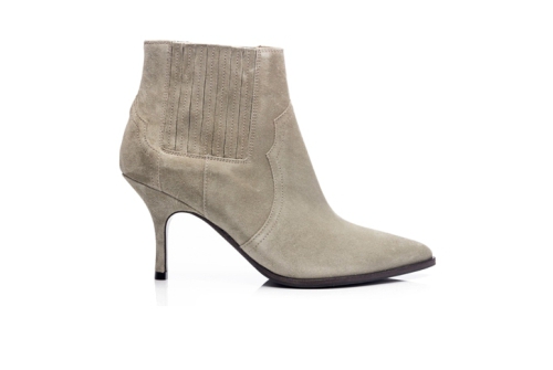 An image of K & S '77100' ankle boot - light khaki  - SALE
