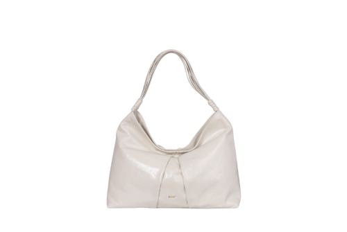 An image of Abro '031738' hobo leather bag - milk