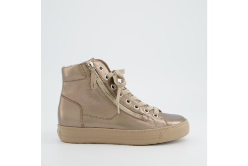 An image of Paul Green '4024' high top trainer - metallic 