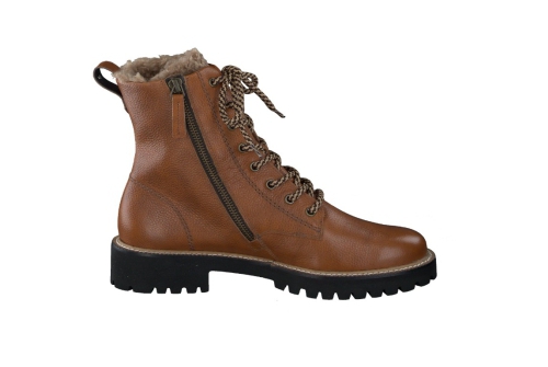 An image of Paul Green '8175' leather ankle boot - cognac 