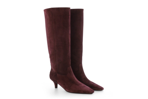 An image of K & S '57520' High suede Burgundy Boots