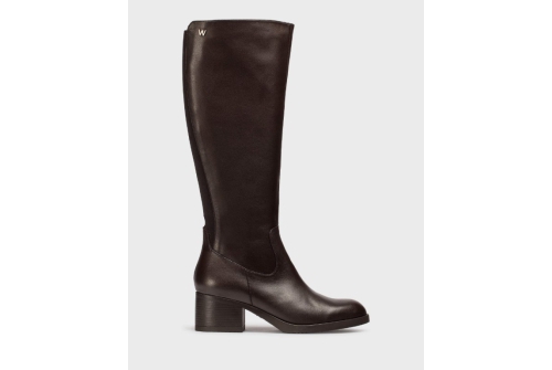 An image of Wonders '6250' Testa Brown Knee High Boot 
