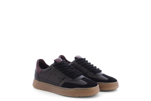 An image of K & S '16730' sneaker - black/mulberry